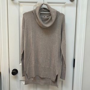 LOFT maternity cowl neck tunic sweater